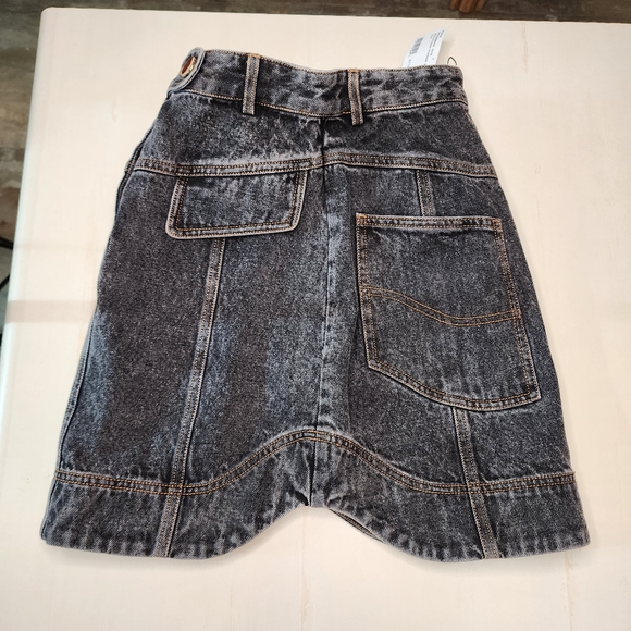 Acler Ledgebrook Denim Mini Skirt Sz 4 NWT - Picture 6 of 15